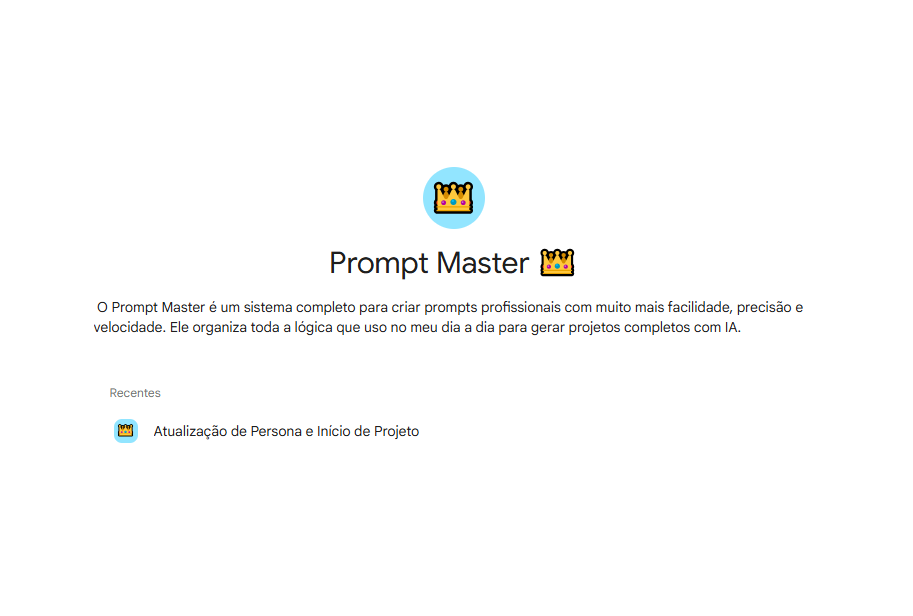 Imagem agente Prompt Master